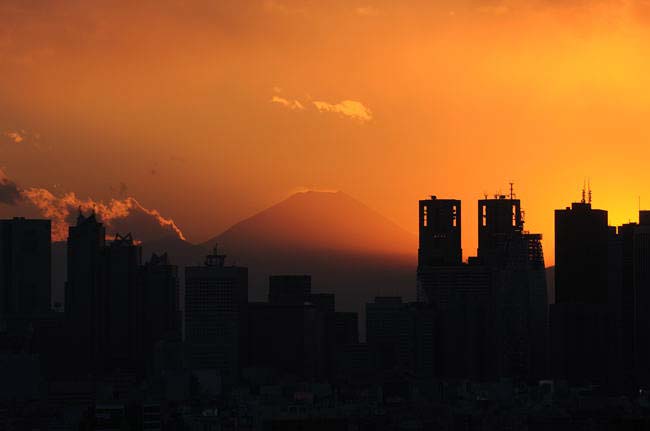 夕日