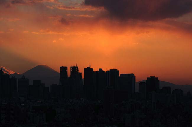 夕日