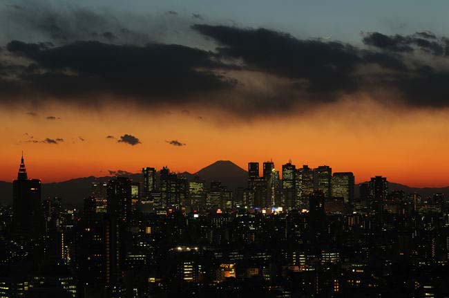 夕日