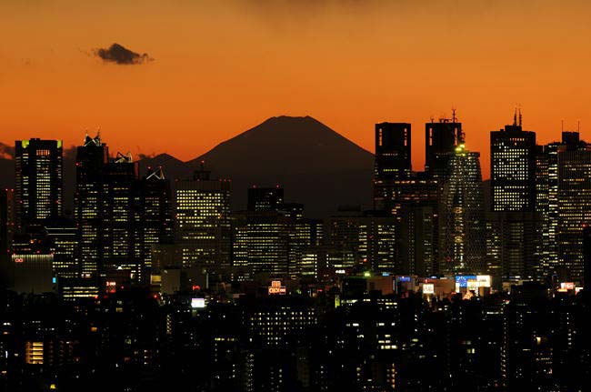 夕日