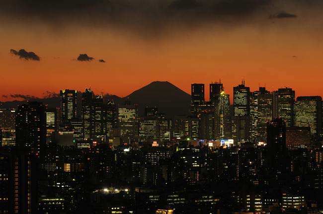 夕日