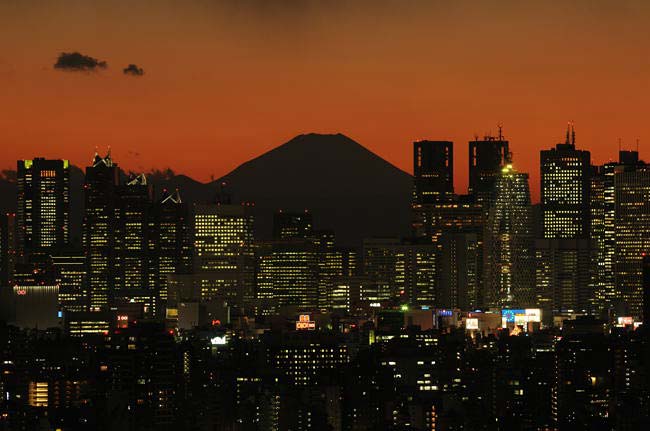 夕日