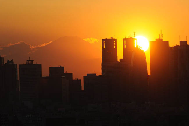 夕日